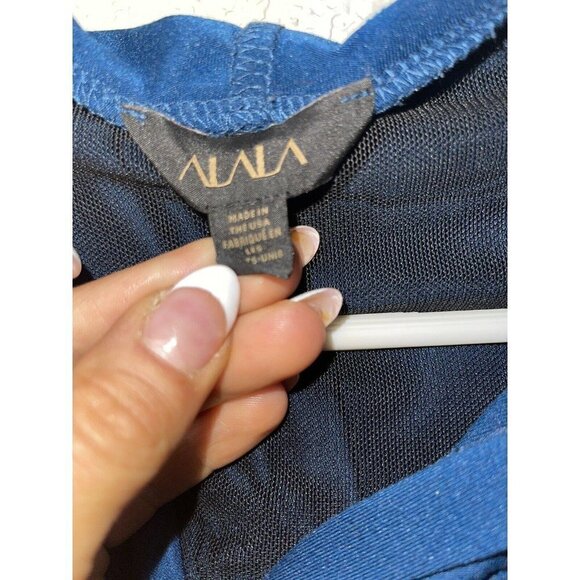 ALALA Twist Back Shirt Hooded Size Small FE1 - Picture 7 of 7